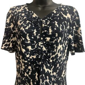 Michael Kors Black and White Admiral Print Dress Sz XS NWT